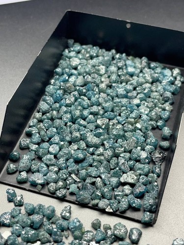 Natural rough diamond lot blue - natural,