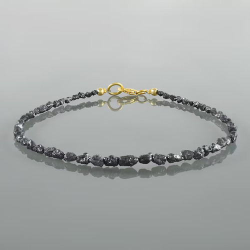 Handmade rough black - black, diamond