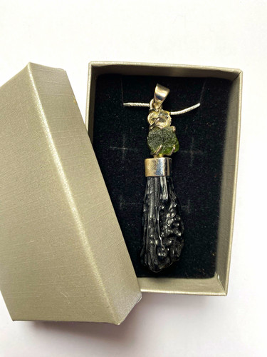 Moldavite tektite herkimer - &,