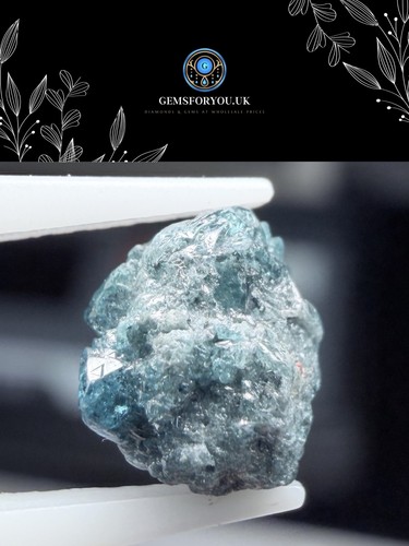 02ct rough diamond blue - rough,
